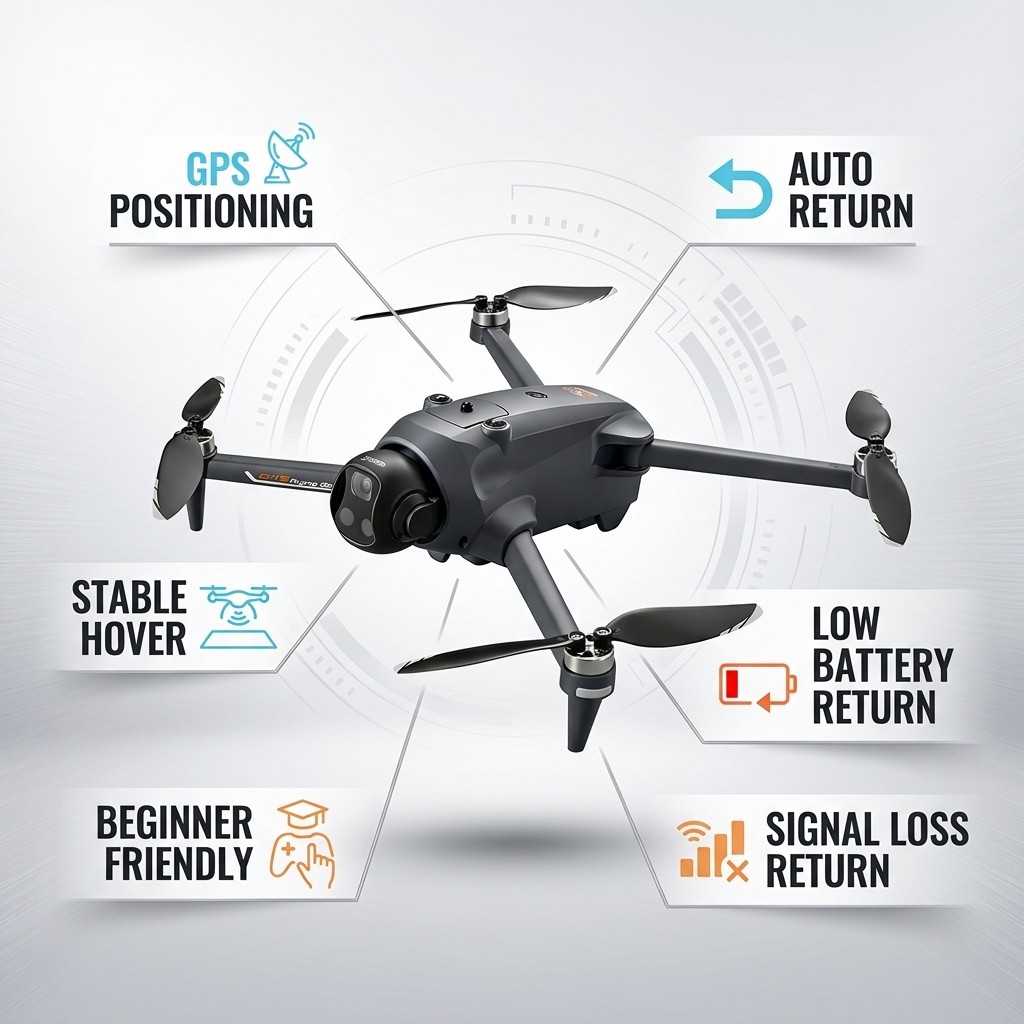 Drone Potensic GPS Auto Return - Drone Mapping ulasan dan harga