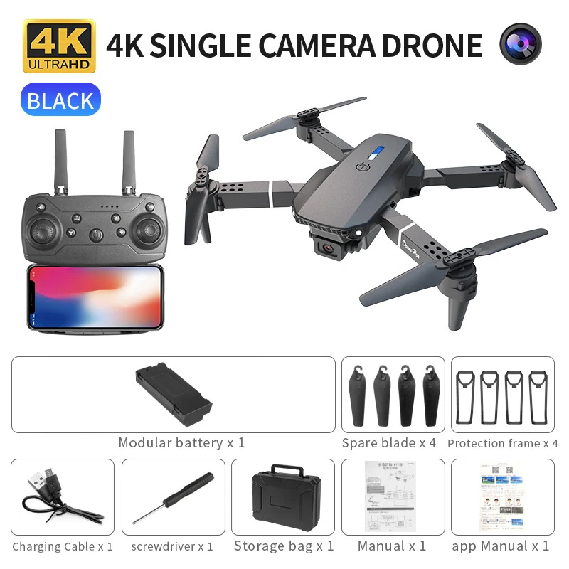 E88 Pro Drone Lipat Cerdas Men - Drone Aerial Photography ulasan dan harga