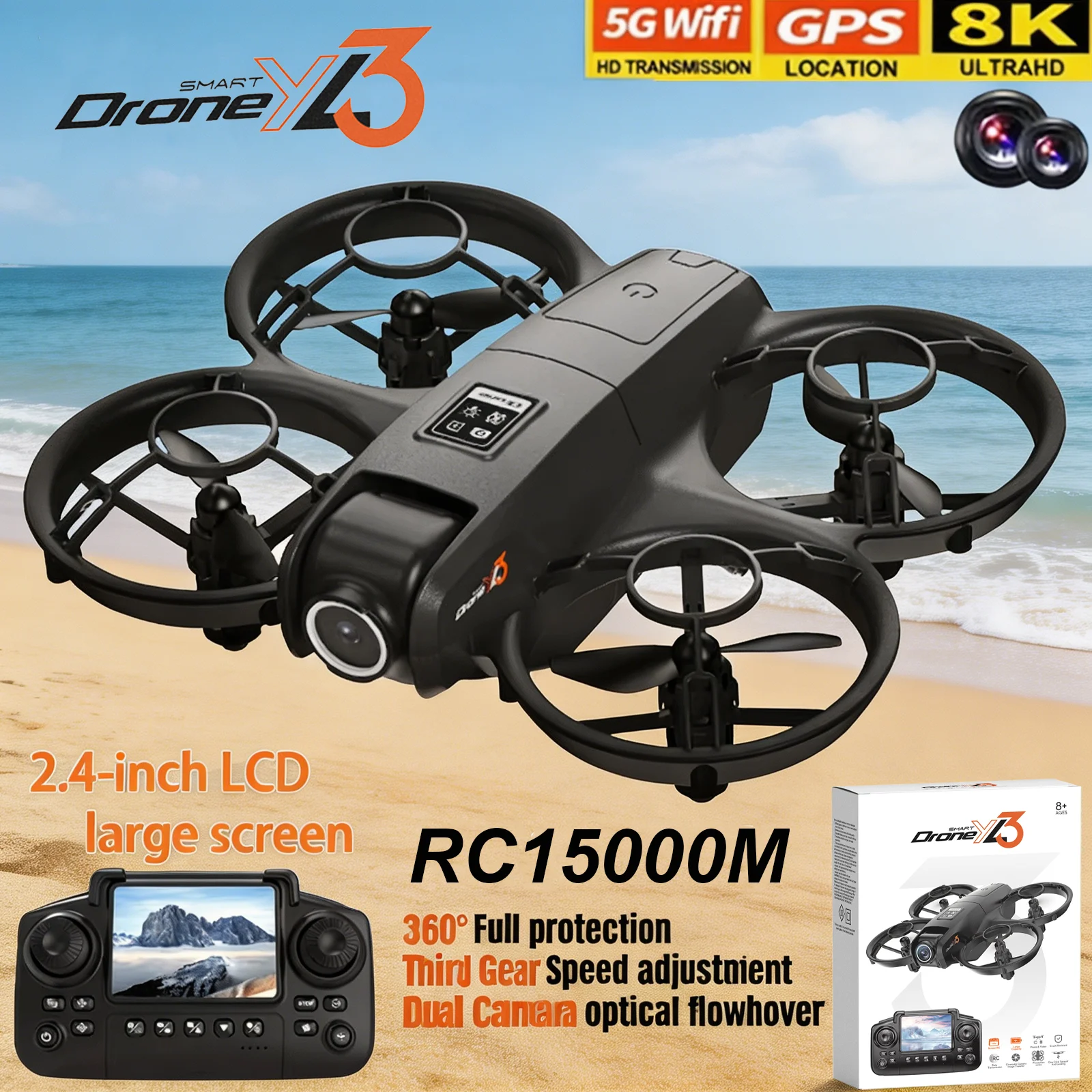 Drone RC YL3 Baru 8K 1080P Sud - Drone Photogrammetry ulasan dan harga